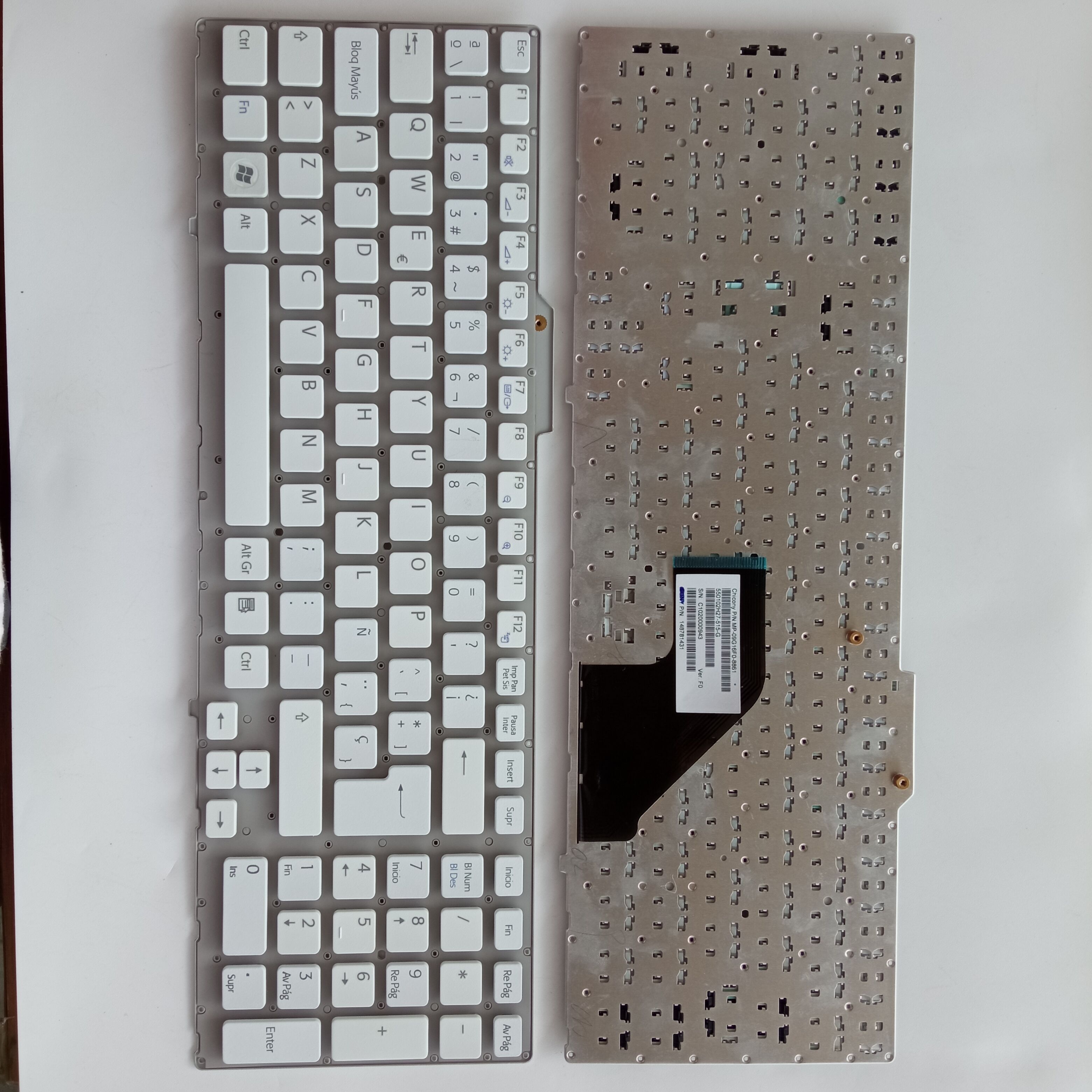 Picture of New Replacement Laptop Keyboard For SONY F119/VPC-F119/PCG-81113L/F12M1E/F13L8E WHITE Sp Layout